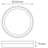 Greentech led plafonjera 36w 4000k precnik 51cm ( CLD-8908 ) | ePonuda.com