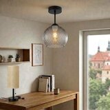 Brilagi LED plafonski luster R GLASS 1xE27/60W/230V prečnik 25 cm crna/dimljeno-siva | Eponuda.com