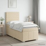  Boxspring krevet s madracem Krem 90 x 200 cm Tkanina - Krem 90 x 200 cm Dizajn linija | shoptok.hr