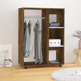 vidaXL garderobna omara dimljeni hrast 80x40x110 cm konstruiran les Cene