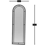 Hanah home Metalno ogledalo Luna Black | ePonuda.com