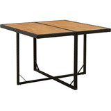 The Living Store Vrtni stol crni 109 x 107 x 74 cm od poliratana i drva bagrema | shoptok.hr