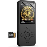 Venisymlis 64 GB MP3/MP4 predvajalnik - Bluetooth Walkman s snemanjem (črn), (22105261) | Shoptok.si