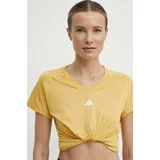Adidas Kratka majica za vadbo Training Essentials rumena barva, IS3966