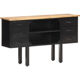  Komoda 110 x 30 x 65 cm od masivnog grubog drva manga i čelika | shoptok.hr
