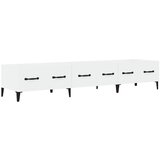 Maison Chic TV omarica - TV stojalo - Televizijska omarica visok sijaj bela 150x34,5x30 cm inženirski les, (21699150) Cene