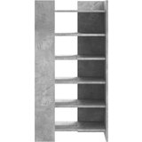 vidaXL Omarica za čevlje betonsko siva 52x37,5x100 cm inženirski les | Shoptok.si