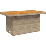  4-dijelni vrtni blagovaonski set od poliratana s jastucima bež | shoptok.hr