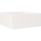 vidaXL Vrtna sadilica bijela 110x110x46 cm od masivne borovine | shoptok.hr