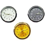 Vintage svetleča avtomobilska ura 40 mm, aluminijeva zlitina, 3 kosi | LITTIME Bela+Črna+Zlata, (5000163150)