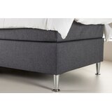 Venture Home kontinentalni krevet Toledo 200 × 66 × 90 cm, tamnosiva | shoptok.hr
