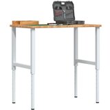 vidaXL Delovna miza rjava 100x60x(71,5-98) cm hrastovina pravokotna | Shoptok.si