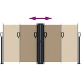  Uvlačiva bočna tenda 120 x 1000 cm smeđesiva | shoptok.hr