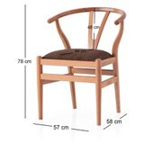 Hanah home Trpezarijska stolica Magma 4401, 57x78x58 cm, Smeđa | Eponuda.ba