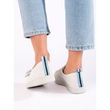 Shelvt Women's white sneakers with velcro | Shoptok.si
