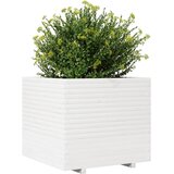  Vrtna sadilica bijela 80 x 80 x 72 cm od masivne borovine | shoptok.hr