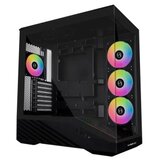 Lian Li Računalniško ohišje Vector V100, ATX, Midi-Tower, kaljeno steklo, črno | Shoptok.si