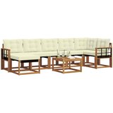  Set vanjskih sofa 8 kom. Prirodna i krem | shoptok.hr