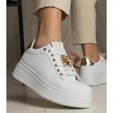 D/CEO marka niezdefiniowana White-gold women's sneakers decorated with stones Sarena | ePonuda.com