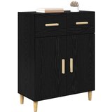 vidaXL Kreveta Crni hrast 34 x 69.5 x 89 cm Konstruirano drvo | shoptok.hr