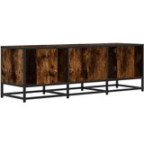 vidaXL TV ormarić dimljeni hrast 120x35x41cm konstruirano drvo i metal | shoptok.hr