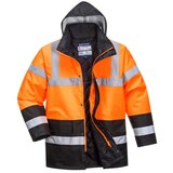 PORTWEST fluo jakna Contrast Traffic narandžasto teget PW S467 | ePonuda.com