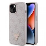 Guess leather 4G Maska za telefon za iPhone 15, Siva | ePonuda.com