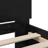  Krevetna konstrukcija s LED svjetlom Crni hrast 80 x 200 cm | Shoptok.si