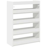 vidaXL Regal za čevlje bel 80x25x61,5 cm inženirski les | Shoptok.si