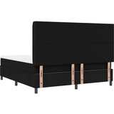  Crni okvir za krevet s madracem 180x200 cm od tkanine | shoptok.hr