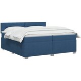  s box springom, madracem i LED-om Plava 200 x 200 cm | shoptok.hr
