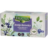 Fructus čaj sa aromom borovnice 50g, 20x2.5g cene
