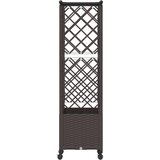  Povišeni krevet s mrežom i krovom Smeđa 124 x 40 x 142 cm PP | shoptok.hr
