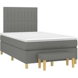  box spring s madracem tamnosivi 120 x 190 cm tkanina | shoptok.hr