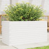 vidaXL Vrtno cvetlično korito belo 90x40x46 cm trdna borovina Cene