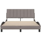  Okvir za krevet bez madraca smeđesivi 140 x 190 cm od tkanine | shoptok.hr