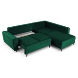 Cosmopolitan Design Zelena baršunasti sklopiva/s prostorom za odlaganje kutna garnitura (s desnim kutom/u obliku slova L) Kyoto – | shoptok.hr