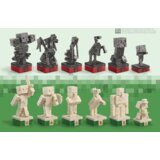 Noble Collection Minecraft - Overworld Heroes VS. Hostile Mobs Chess Set ( 057483 ) Cene'.'