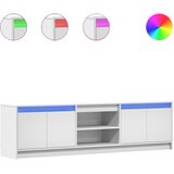 TV ormarić LED bijeli 180 x 34 x 50 cm od konstruiranog drva | shoptok.hr