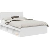 vidaXL konstrukcija postelje bela 160 x 200 cm masivno borovo les, (5000102731) | Shoptok.si