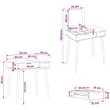  Toaletni stol FAUSKE Bijela 76 x 50 x 78 cm | shoptok.hr