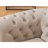 Ropez Bež baršunasti sklopiva sofa 203 cm York Blik – | shoptok.hr
