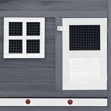 vidaXL kokošinjac s kutijom za gniježđenje od jelovine sivo-bijeli | shoptok.hr