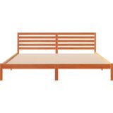 Konstrukcija postelje z vzglavjem Voskast rjav 200 x 210 cm, (5000127617) | Shoptok.si