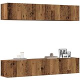  4-dijelni zidni set TV ormarić konstruirano drvo | shoptok.hr