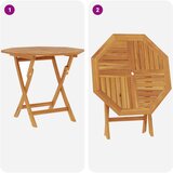  5-dijelni sklopivi vrtni bistro set Prirodna Čvrsto teak drvo | shoptok.hr