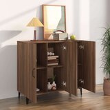  Komoda rjavi hrast 90x34x80 cm konstruiran les, (20654234) | Shoptok.si