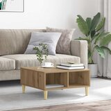  Stol za kavu Artisan hrast 60x60x30 cm izrađeno drvo | shoptok.hr