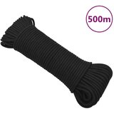 vidaXL Brodski konop tamnocrni 5 mm 500 m od polipropilena Cijene
