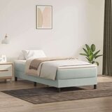 Box spring postelja z vzmetnico svetlo siva 80x220 cm žamet, (21791788) Cene